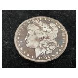 1894 Silver Morgan Dollar Coin