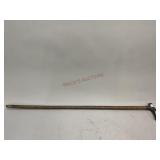 Vintage Wooden Cane with Mother of Pearl Accents