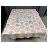 Hand Stitched Honeycomb Quilt