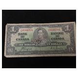 Bank of Canada One Dollar Bill