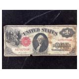 1917 Sawhorse Reverse Red Seal Dollar