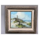 Framed Oil Canvas by J. Martin