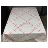 Machine Stitched Irish Chain Quilt