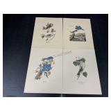 Four Bird Prints by J.J. Audubon