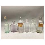 Assortment Of Glass Antique Bottles