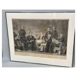 Framed Engraving of Painting by F.B. Carpenter