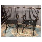 Two Windsor Style Armchairs