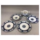 Balmoral Hanley Plates & Sugar Dish