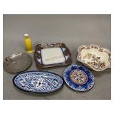 Decorative Plates, Bowl, and Bud Vase