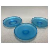 Blue Stretch Glass Plates