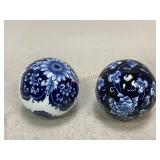 Cobalt Blue Ceramic Decorative Balls