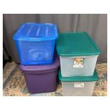 Storage Totes with Lids