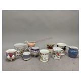 Assorted Teacups and Creamers