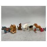 Wooden Hand Carved Animal Figurines