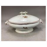 Thomas Furnival Ironstone Tealeaf Lidded Dish
