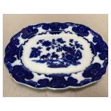 Cashmere Flow Blue Platter with Damage