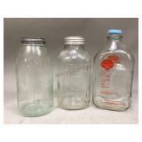 Milk Bottle and Jars