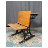 New Victor Vintage School Desk with Cast Iron Base