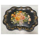 Tole Painted Metal Tray