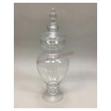 Glass apothecary jar with lid