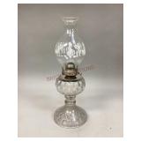 Clear glass oil lamp
