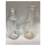 Two glass bottles