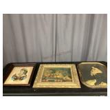 Antique Picture Frames with Prints. No Shipping