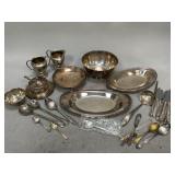 Silver Plate Serving Ware and Utensils
