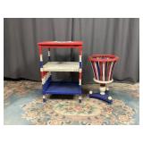 Red , White , Blue Stands