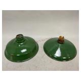 Green Enamel Ware Industrial Light Shades