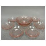 American Sweetheart Pink Depression Glass Bowls