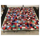 Vintage patchwork handmade quilt