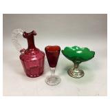 Miscellaneous glassware