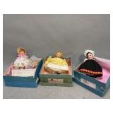 Miniature Madame Alexander Dolls with Boxes