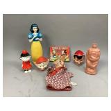 Assorted plastic Disney characters (as found)