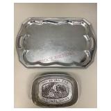 Assorted miscellaneous metal dish ware