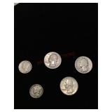 Silver Quarters and Mercury Dimes