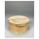 Round wooden cheese box