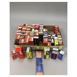 Box of assorted TV and radio tubes