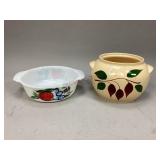 One FireKing dish & one Watt ovenware dish