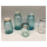 Assorted canning jars
