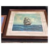 3 Boat and Ship Prints. Read Description