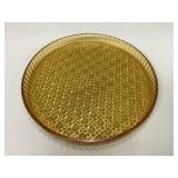 Vintage Amber Glass Tray