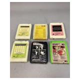 Six 8track cartridges