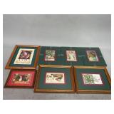 Framed Christmas Postcards