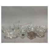 Assortment of Clear Glassware