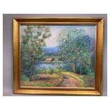 Framed Oil on Canvas by Catherine Rouch