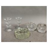 Clear Glass Decorative Candle Holders