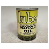 Empty Lube Motor Oil Can