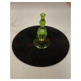 Green Viking Glass Bell